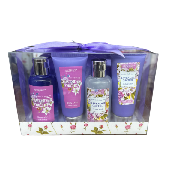 Lavender orchid body set