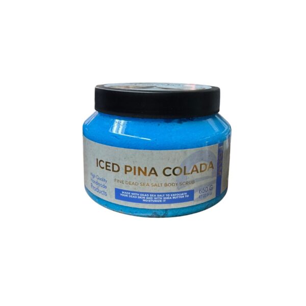 Iced Pina Colada Fine Dead Sea salt body scrub