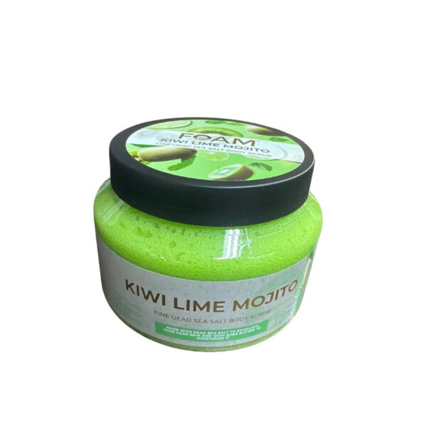 Kiwi Lime Mojito Fine Dead Sea Salt body scrub