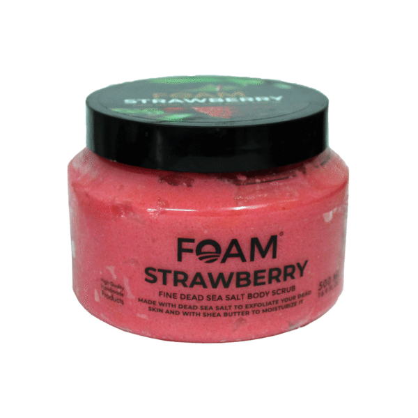 Strawberry Fine Dead Sea Salt body scrub